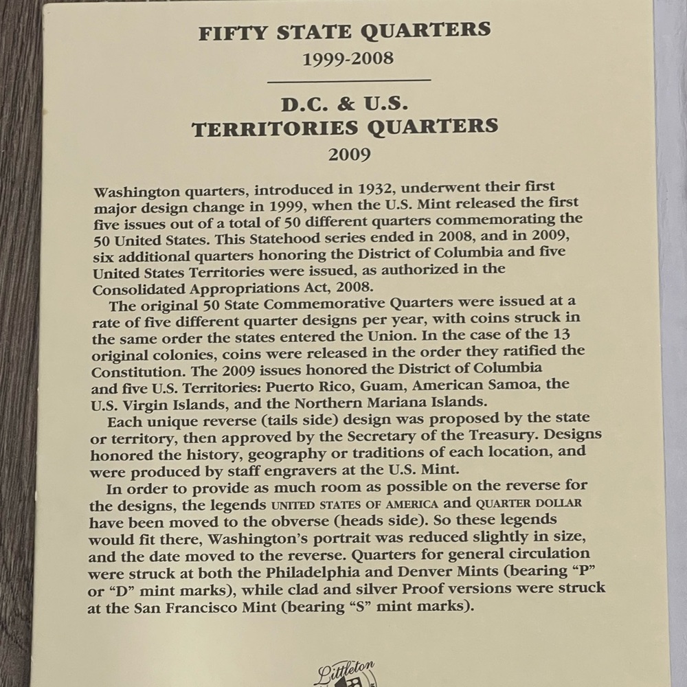 Fifty State Quarters Collection Book - Picture 3 of 7
